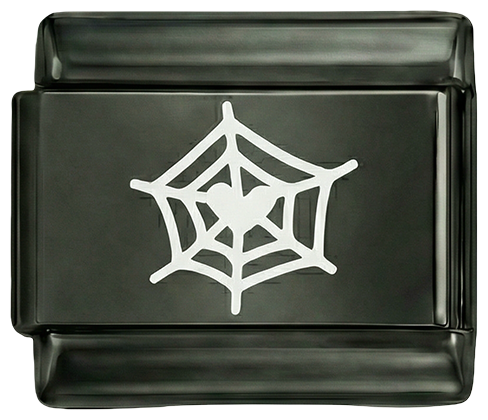 Spiderweb White on Black Charm - Spiderweb-White-on-Black-Charm.png