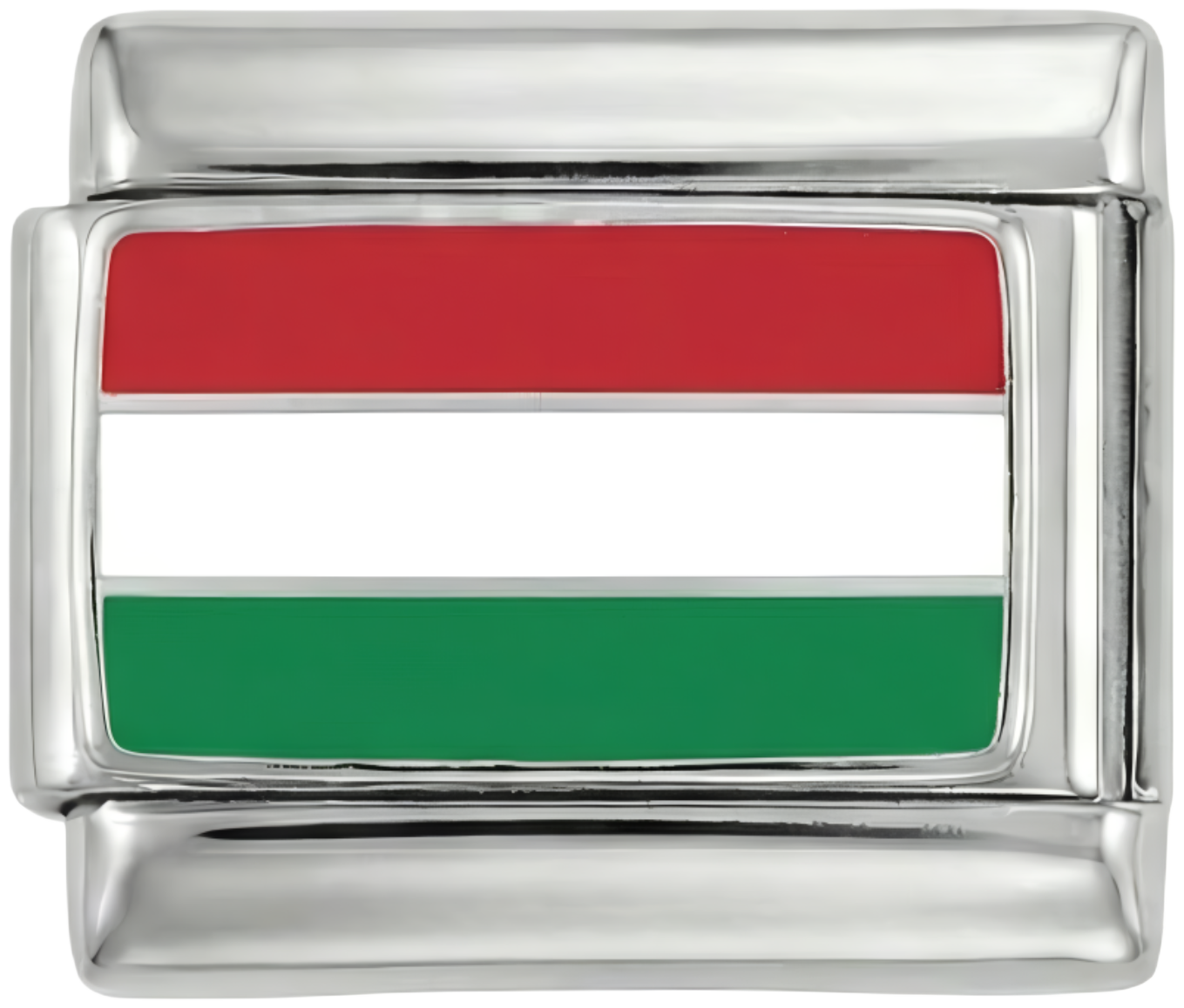 ハンガリー国旗(シルバー製)