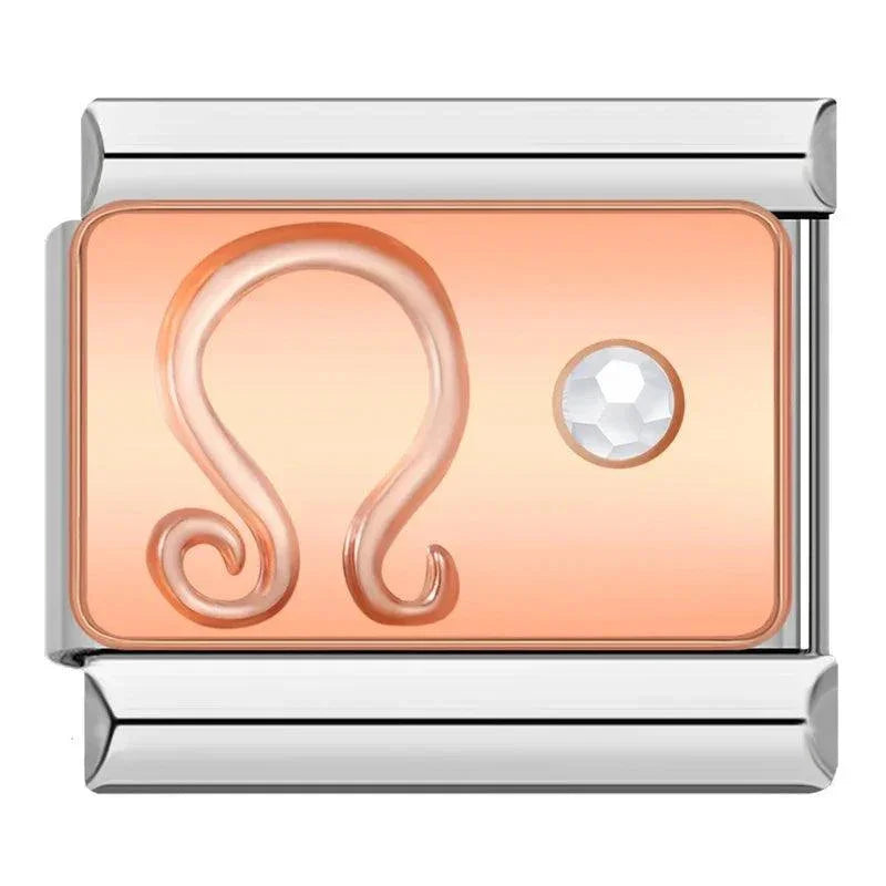 Leo with Stone, on Silver - Charms Official