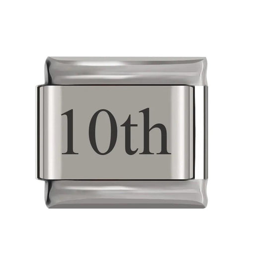 10th, on Silver - Charms Official