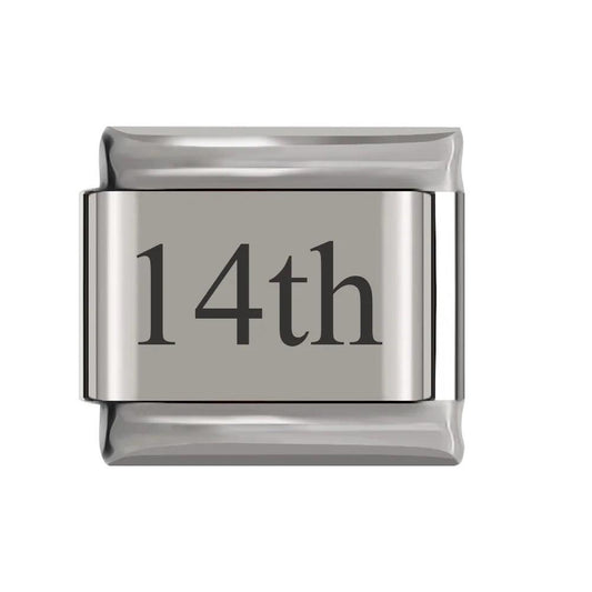 14th, on Silver - Charms Official