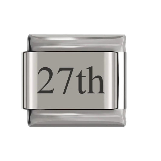 27th, on Silver - Charms Official