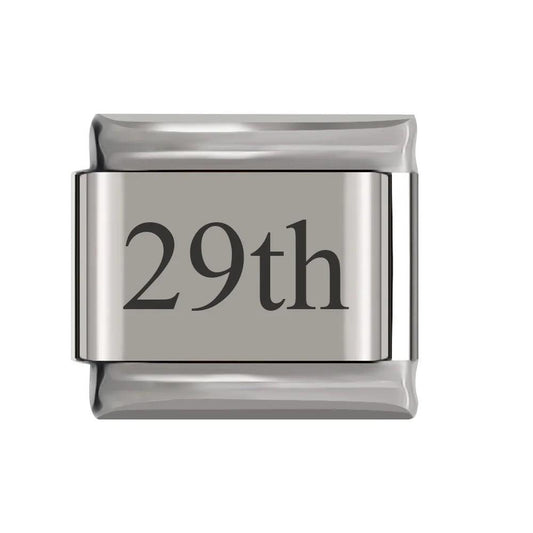 29th, on Silver - Charms Official