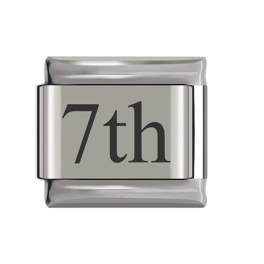 7th, on Silver - Charms Official