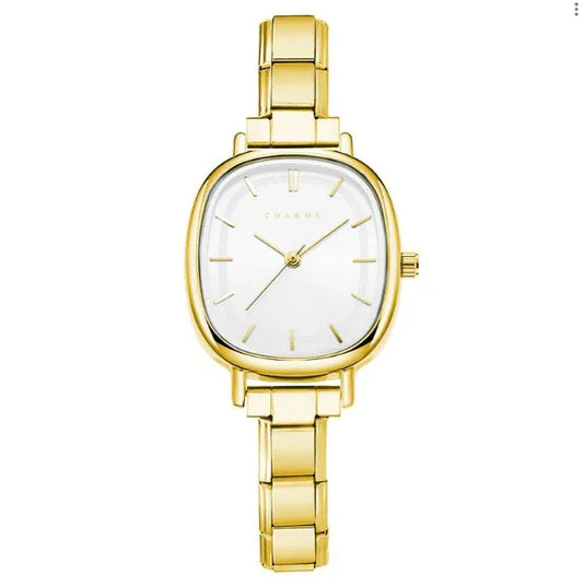 Capri Watch Gold – White Dial Edition