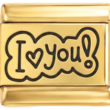 追加予定 - ゴールド上の吹き出し内に黒で「愛してる！」