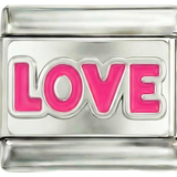 追加予定 - シルバーにピンクで書かれた「Love」