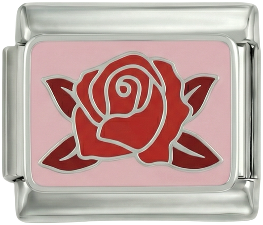 Red Rose on Pink Plate - Red-Rose-on-Pink-Plate.png