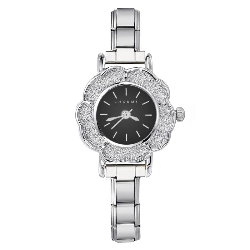 Florence Watch Silver – Black Dial Edition