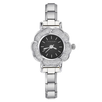 Florence Watch Silver – Black Dial Edition