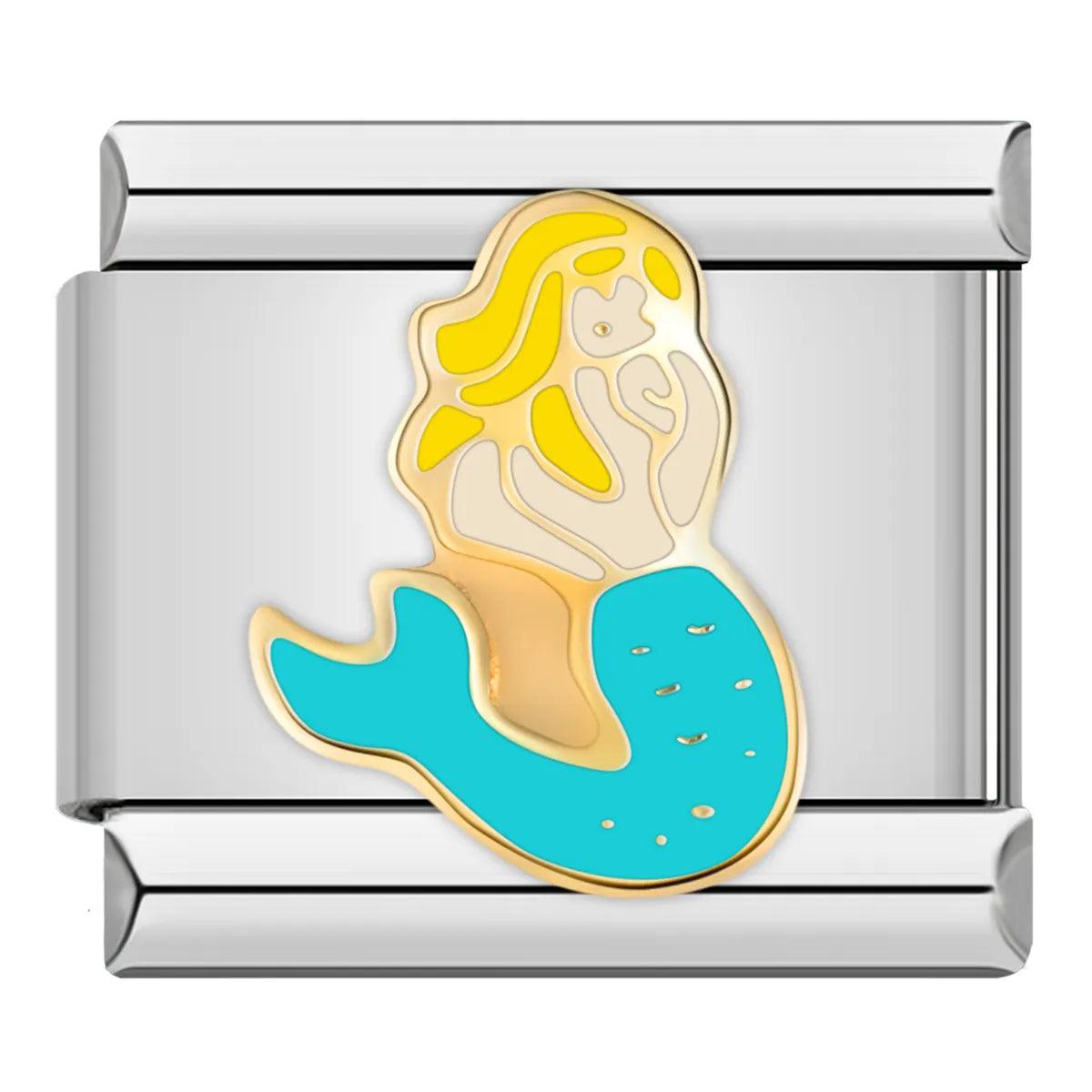 Beautiful Mermaid, on silver - Charms Official