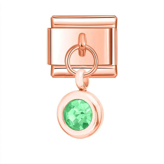 Birthstone August, on Rose Gold - Charms Official