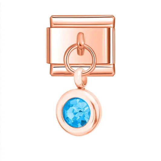 Birthstone December, on Rose Gold - Charms Official