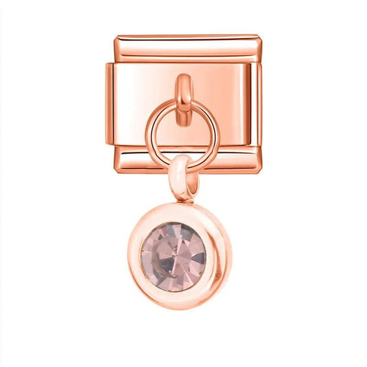 Birthstone January, on Rose Gold - Charms Official