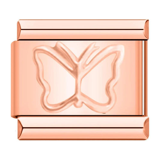 Butterfly, on Rose Gold - Charms Official