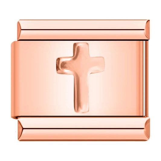 Cross, on Rose Gold - Charms Official
