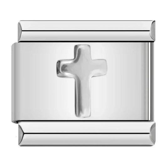 Cross, on Silver - Charms Official