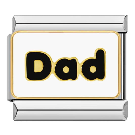 Dad, on Silver - Charms Official