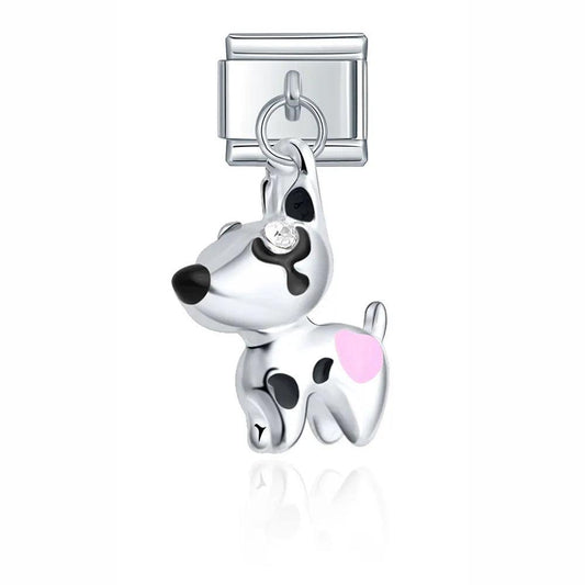 Dalmatian, on Silver - Charms Official