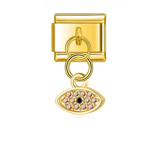 Eye with Stones, on Gold - Charms Official
