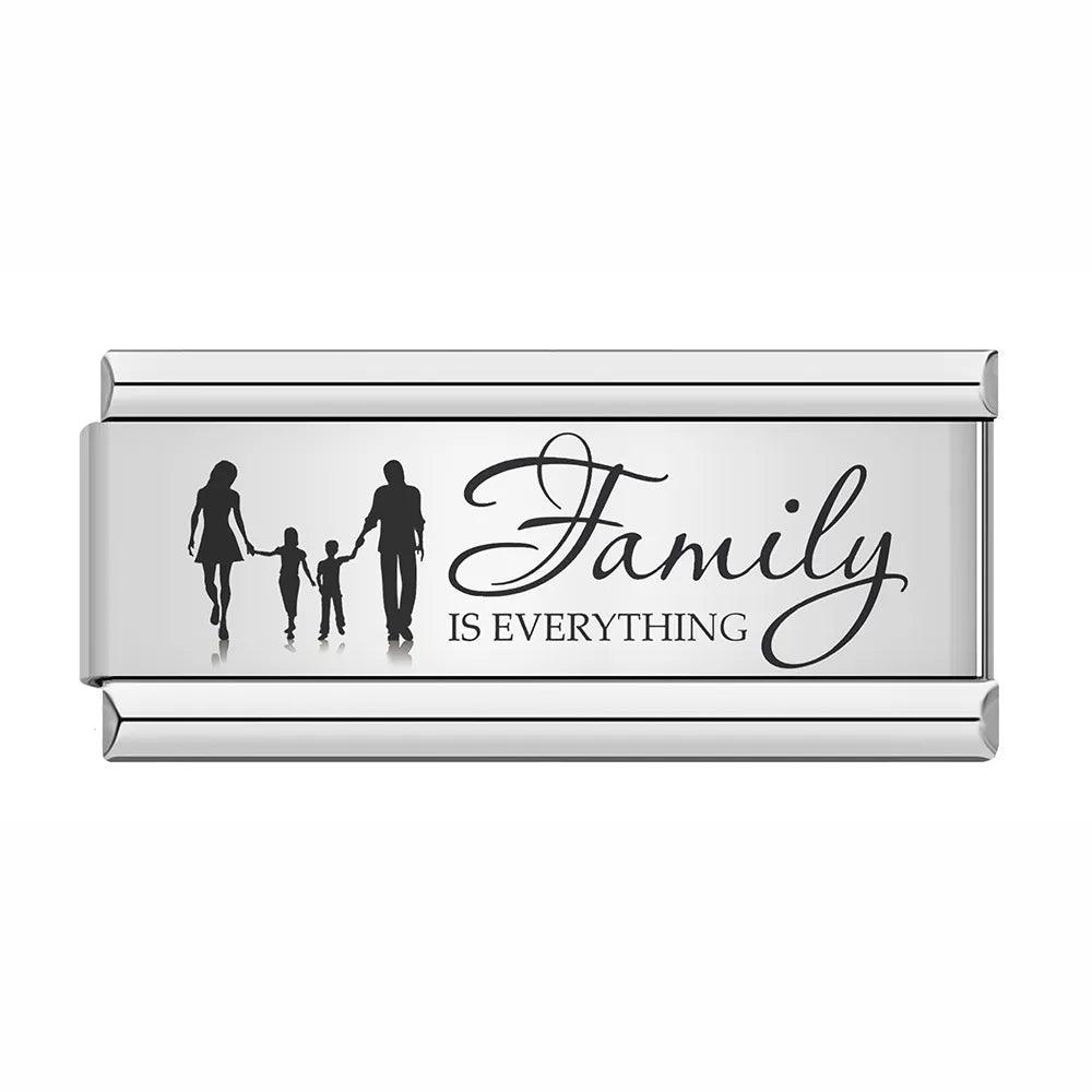 Family is Everything, on Silver - Charms Official