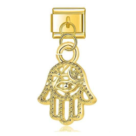 Fatma's hand, on Gold - Charms Official