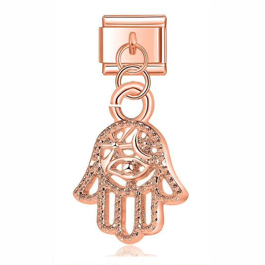 Fatma's Hand, on Rose Gold - Charms Official