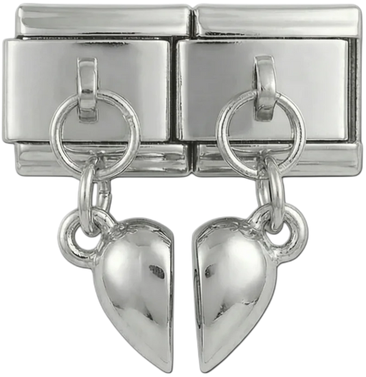 Full Heart on Double Charms Hanging on Silver - full-heart-on-double-charms-hanging-on-silver.png