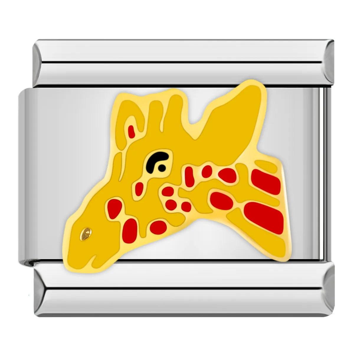 Giraffe, on silver - Charms Official