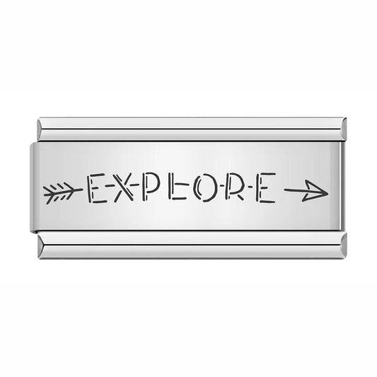 Goal Explore, on Silver - Charms Official