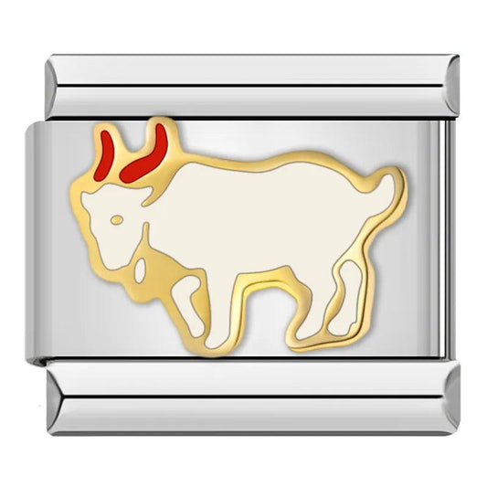 Goat, on silver - Charms Official