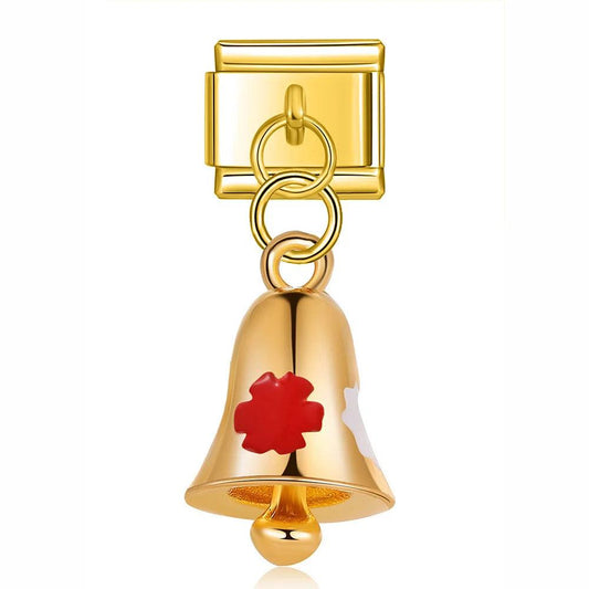 Gold Christmas Bell - Charms Official