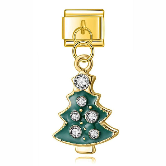 Green Christmas Tree and Its Stones - Charms Official