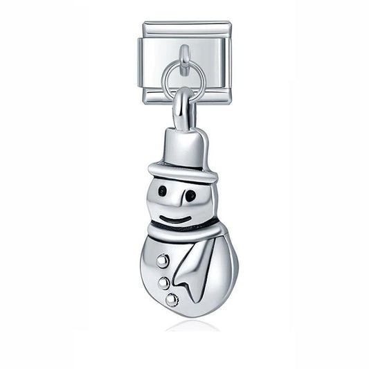 Happy Snowman, Silver - Charms Official