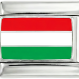 Hungary Flag, on Silver - hungary-on-silver.png