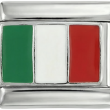 イタリア国旗、シルバー地