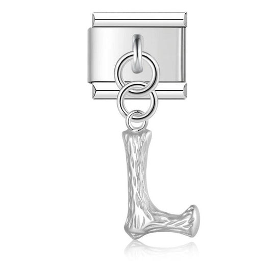 Letter L, Hanging, on Silver - Charms Official