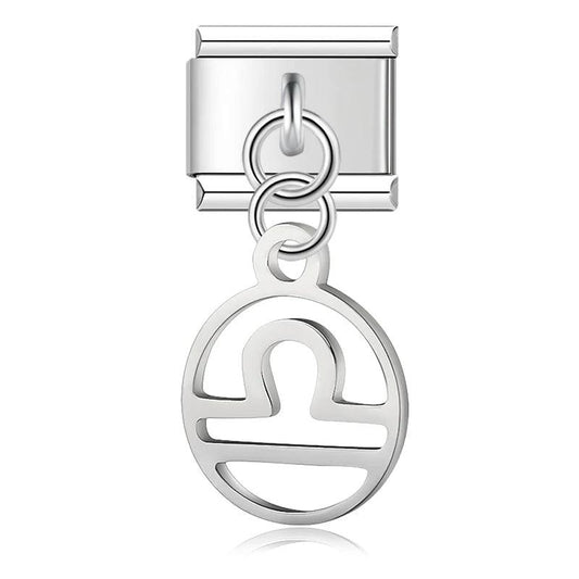 Libra Sign, on Silver - Charms Official