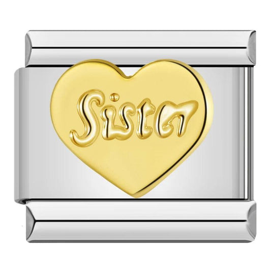 Love Sister, on Silver - Charms Official