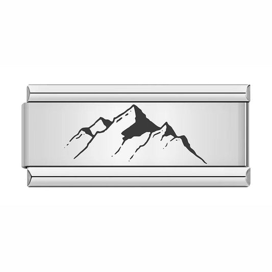 Mountains, on Silver - Charms Official