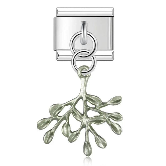 Multi Leaf Liana, on Silver - Charms Official