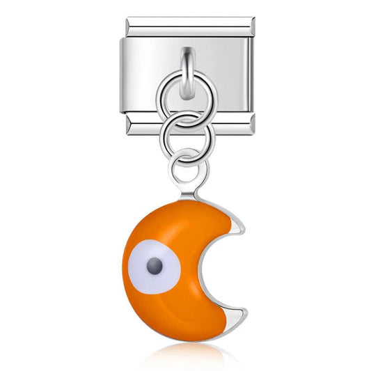 Orange Moon with One Eye - Charms Official