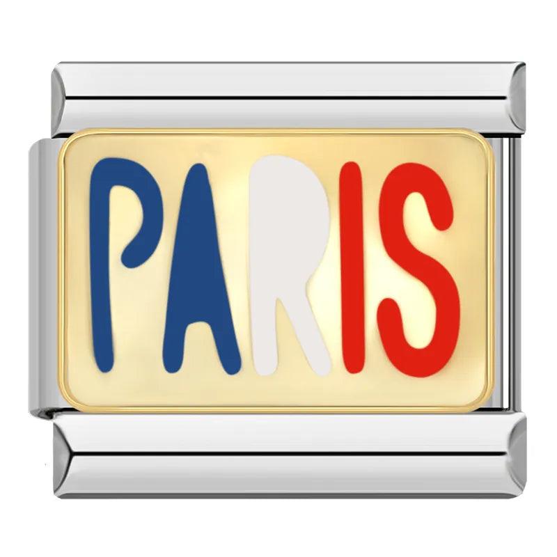 Paris, Plaque Or, on Silver - Charms Official