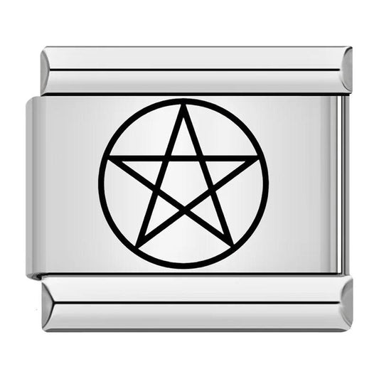 Pentacle, on Silver - Charms Official