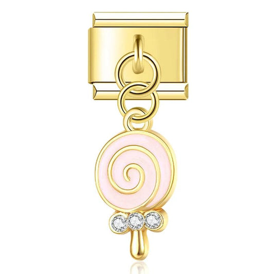 Pink Lollipop and its Stones - Charms Official