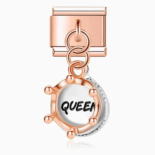 Queen's Crown, on Rose Gold - Charms Official