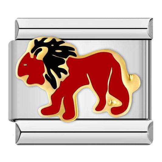 Red Lion, on Silver - Charms Official