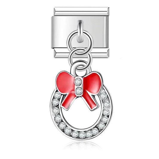 Ring, with Red Bow Tie, with Stones - Charms Official