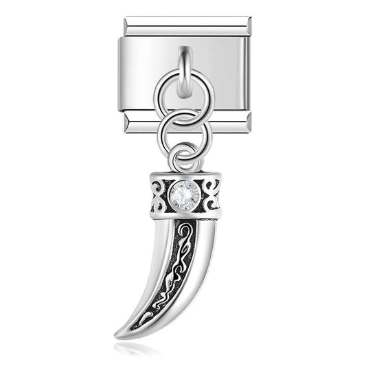 Royal Claw with Stone, on Silver - Charms Official