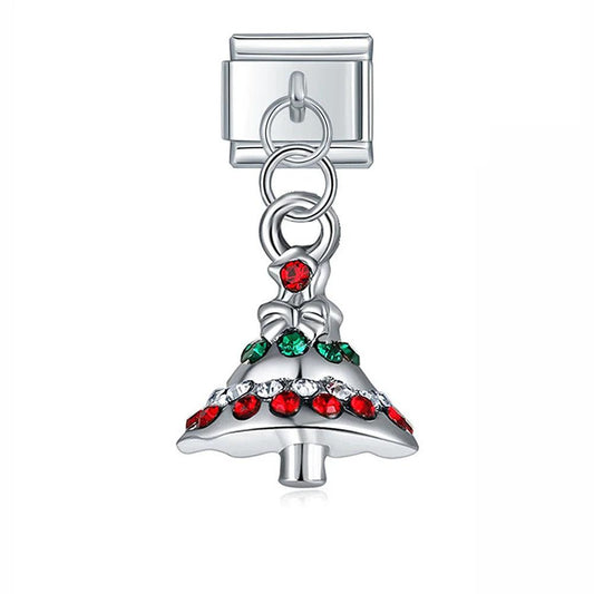 Silver Christmas Tree with Stones - Charms Official